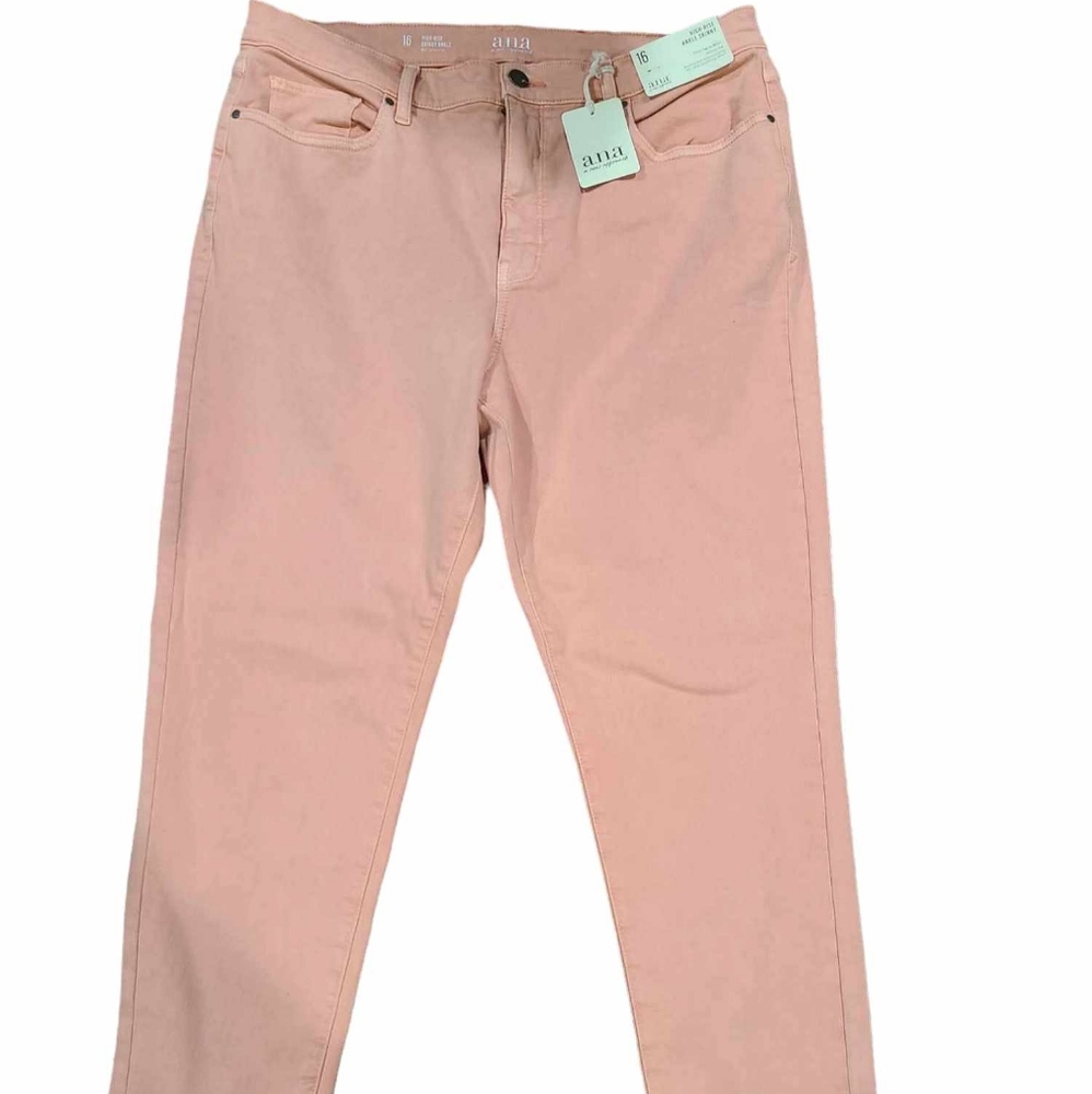 Womens Peach ankle skinny jeans